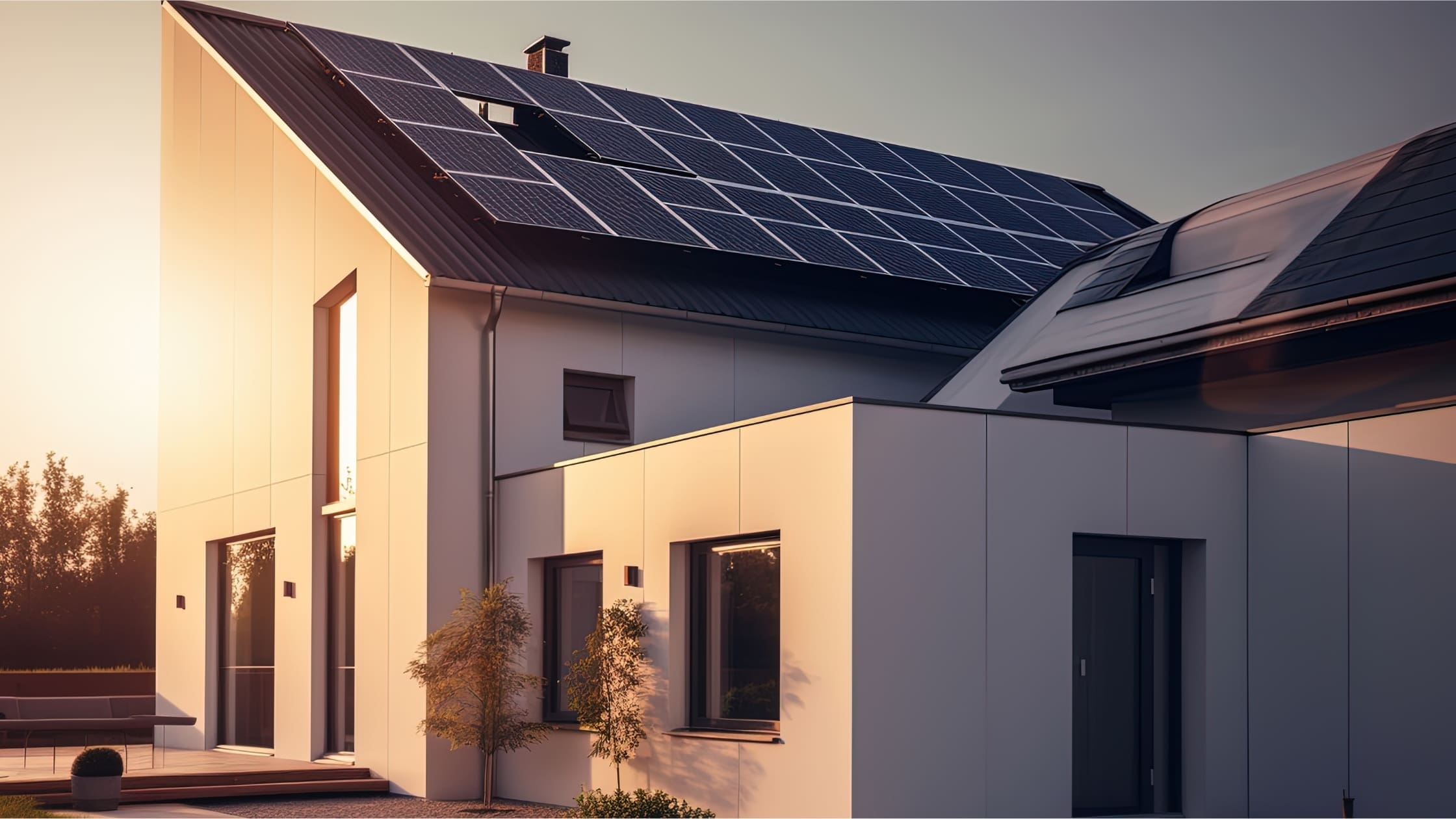 solar pv installed on roof of a building