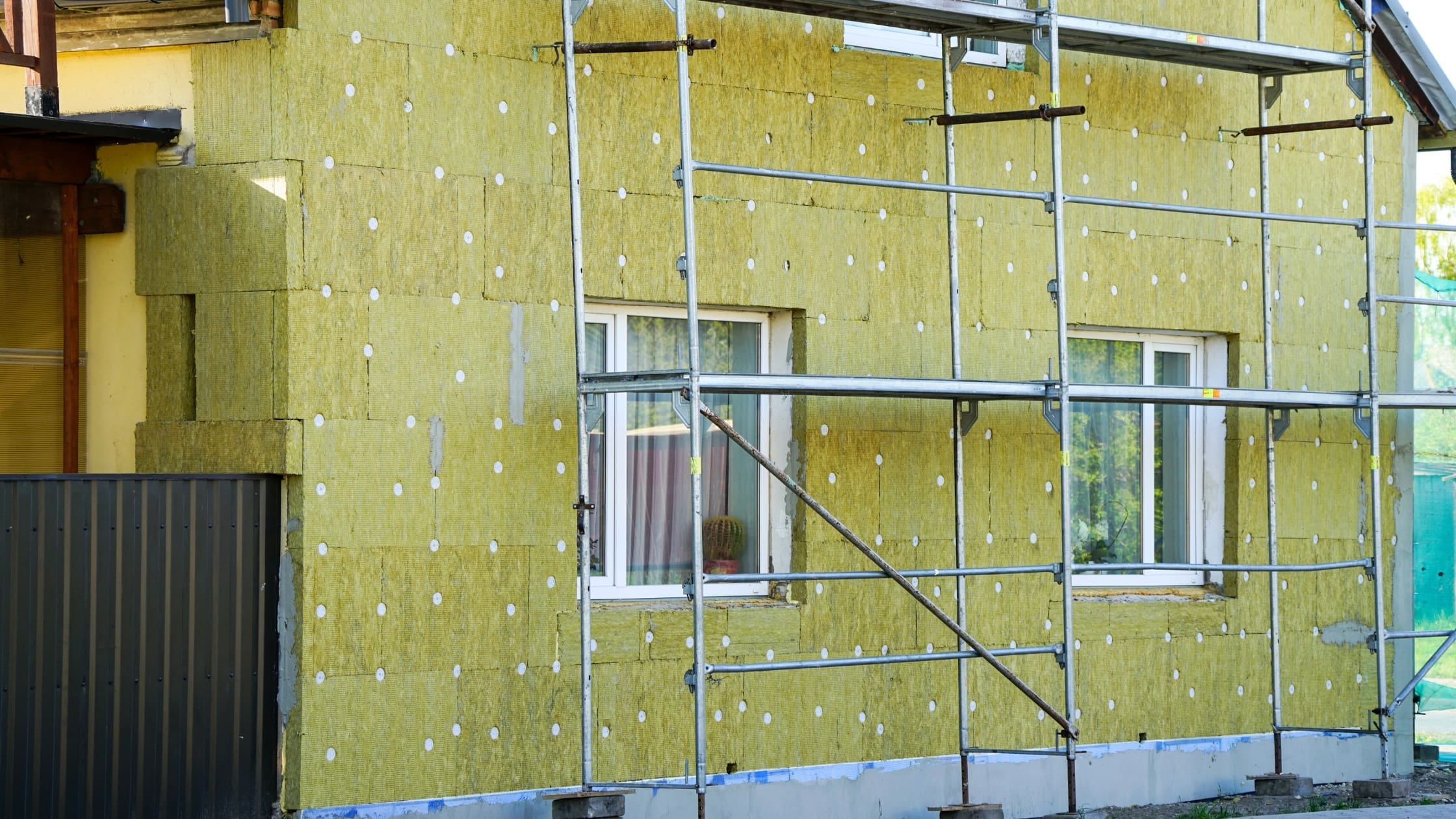 external wall insulation on a house