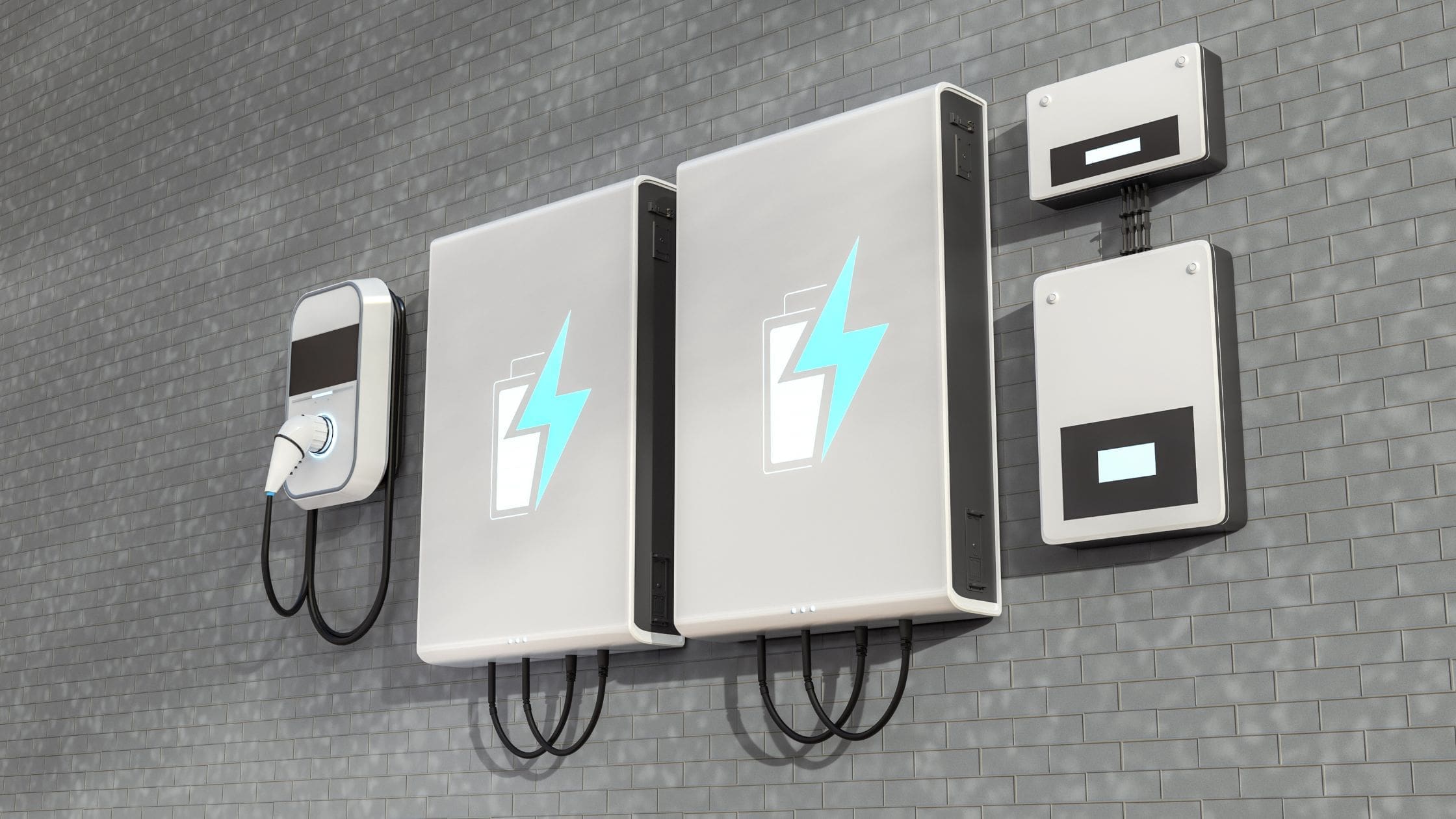 Energy Storage Batteries on a wall